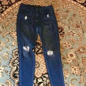 Suede Olivia High Rise Skinny Jeans